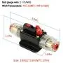 30A Inline Circuit Breaker Reset Fuse, PowMr Reset Fuse Holder 30 amp with Manual Reset for 12V-24V DC Car Audio, Stereo Switch and Solar Inverter System(2 Pack)