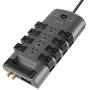 Belkin 12-Outlet Pivot-Plug Power Strip Surge Protector, 8ft Cord(4,320 Joules)