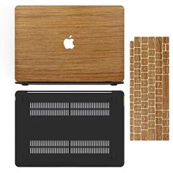 Anban MacBook Air 13 Inch Case 2020 2019 2018 Release A2337 M1 A2179 A1932, Wood Hard Corner Protective Shell Cover with Keyboard & Screen Protector with Retina & Touch ID, MacBook Air 2020 M1 Case