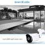 HDView 2.4MP 4-in-1 (HD-CVI/TVI/AHD/960H) Bullet Security Camera 3.6mm Lens Weatherproof IP66 Smart IR Night Vision Anti IR Reflection 30fps@1080P COC OSD Outdoor CCTV Camera for Home Surveillance