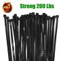 Long Heavy Duty 26 Inch Nylon Zip Cable Ties-Large 200 LBS Tensile Strength-Heavy Duty Industrial Durable Strong Cable Ties- 50 Pack - Indoor Outdoor Garden Ties Use(26'',200LB, Black, UV Resistant)