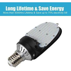 115W LED Corn Light Bulb with Rotatable Mogul E39 Base, 5000K 15500 Lumen(500W Metal Halide Eq), 180° Commercial Led Paddle Bulb for Retrofitting Parking Lot Wall Pack Street Flood Lighting Fixtures