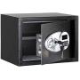 Amazon Basics Steel, Security Safe Lock Box, Black - 0.5 Cubic Feet