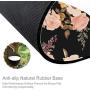 HOMKUMY Mouse Pad with Wrist Support and Keyboard Wrist Rest, Ergonomic Memory Foam Wrist Cushion Support with Non Slip Rubber Base Set for Computer Laptop Mac, Easy Typing & Pain Relief, Peony Flower