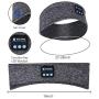 Sleep Headphones Bluetooth Headband,Upgrage Soft Sleeping Wireless Music Sport Headbands, Long Time Play Sleeping Headsets with Built in Speakers Perfect for Workout, Running, Yoga (Gray)