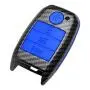 TANGSEN Key Fob Case for KIA OPTIMA RIO SORENTO 4 Button Keyless Entry Remote Carbon Fiber Pattern ABS Blue Silicone Cover TANGSEN Key Fob Case for KIA OPTIMA RIO SORENTO 4 Button Keyless Entry Remote Carbon Fiber Pattern ABS Blue Silicone Cover