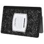 Laptop Hard Case MacBook Air 13 inch Case A1369 A1466 Composition Notebook Cover (Old Version 2010-2017) with Silicone Keyboard Cover and Dust Brush-Notebook-Black