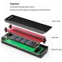WAVLINK Thunderbolt 3 SSD Enclosure, Thunderbolt 3 to PCIE NVMe M.2 Portable External SSD Enclosure with Heat Sink, Thunderbolt 3 Cable Included (SSD Not Included)
