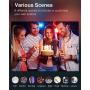 NiteBird Smart Light Bulbs Works with Alexa Echo and Google Home, WiFi Dimmable Color Changing LED Lights Bulbs, A19 E26 8W Warm White 2700k, 75W Equivalent, No Hub Required,4 Pack
