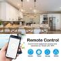 MoKo Smart Plug WiFi Outlet Socket, Compatible with Alexa/Google Home, Comfortable Convex Button, Voice/Remote Control, Timer Plug, 10A, No Hub, Only Supports 2.4GHz Network, White