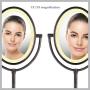 Conair Reflections Double-Sided Lighted Vanity Makeup Mirror, 1x/7x magnification, Oiled Bronze