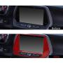 1 Piece Red Carbon Fiber 7'' Radio Screen Navigation Panel Trim Cover Decal Sticker for Chevrolet Camaro 2016-Present Accessories