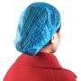 200PCS Hair Caps for Hospital Salon Spa Catering Disposable Bouffant (Hair Net) Caps, Hair Head Cover Net Non-Woven Elastic Hats Rib Bar Cap for Labs, Industry, Food Service