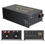 WZRELB 8000 Watt Max Continuous Power 16000 Watt Peak Heavy Duty Pure Sine Wave Inverter 12V DC to 120V AC 60HZ Truck/RV Converter Solar & Wind Power Supply for Home Camping Van
