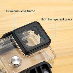 GEPULY Standard Waterproof Housing Case with Dive Filters for GoPro Hero 4, Hero 3+, Hero3 Action Cameras - 147 ft (45M) Underwater Photography - with Red, Light Red, Magenta Filters