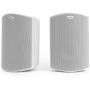 Polk Audio Atrium 6 Outdoor All-Weather Speakers with Bass Reflex Enclosure (Pair, White) | Broad Sound Coverage | Speed-Lock Mounting System