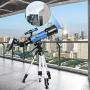 TELMU Telescope, 70mm Aperture 400mm AZ Mount Astronomical Refracting Telescope Adjustable(17.7In-35.4In) Portable Travel Telescopes with Backpack, Phone Adapter