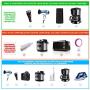Voltage Converter 2300W International Power Converter Step Down 220v/240v to 110v/120v Travel Adapter Transformer w/ 4 USB 3 AC Outlets 7 Worldwide Plug Adapters EU/US/AU/IT/UK/India/South Africa