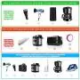 Voltage Converter 2300W International Power Converter Step Down 220v/240v to 110v/120v Travel Adapter Transformer w/ 4 USB 3 AC Outlets 7 Worldwide Plug Adapters EU/US/AU/IT/UK/India/South Africa