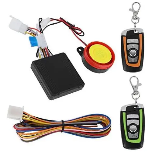 Tangxi Motorcycle Alarm System, 12V Motorcycle Anti-Theft with Remote Control,125ddB Super Sound& Flashing Lights Warning,5 Sensitivity Levels,Adjustable Universal for Most 12V Motorcycles