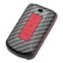 TANGSEN Smart Key Fob Case for MITSUBISHI LANCER MIRAGE OUTLANDER SPORT 2 3 4 Button Keyless Entry Remote Personalized Protective Cover Plastic Carbon Fiber Pattern Red Silicone