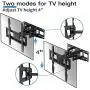 Full Motion TV Wall Mount with Height Setting, JUSTSTONE TV Bracket Fits Most 27-65 Inch LED Flat&Curved TVs,Articulating Swivel Tilt Dual Arms Extension Max VESA 400x400mm and Holds up to 121 LBS Full Motion TV Wall Mount with Height Setting, JUSTSTONE TV Bracket Fits Most 27-65 Inch LED Flat&Curved TVs,Articulating Swivel Tilt Dual Arms Extension Max VESA 400x400mm and Holds up to 121 LBS