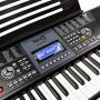 RockJam 61 Key Keyboard Piano With LCD Display Kit, Keyboard Stand, Piano Bench, Headphones, Simply Piano App & Keynote Stickers