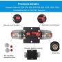 WOHHOM 100A/150A Audio Circuit Breaker Auto Car Stereo Inline Fuse Holders Inverter, Manual Reset 12V-24V DC for Automotive Marine Boat Audio System Protection (150A)