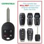 Keyless2Go Replacement for Keyless Remote Head Key OUCD6000022 164-R8067 (2 Pack)