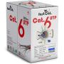 fast Cat. Cat6 Ethernet Cable 1000ft - 23 AWG, CMR, Insulated Solid Bare Copper Wire Internet Cable with Noise Reducing Cross Separator - 550MHZ / 10 Gigabit Speed UTP LAN Cable 1000 ft - CMR (Blue)