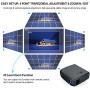 True Full HD Movie Projector 4K Supported, 7200 Lumen Native 1080P Projector with WiFi and Bluetooth Wireless Projector for Home Theater with X/Y Zoom 4D Keystone Supports Laptop, Nintendo, PS4, DVD