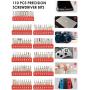 STREBITO Precision Screwdriver Sets 124 in 1 Magnetic Repair Kit with 110 Bits Electronics Tool Kit for Computer, PC, iPhone, Laptop, Cell Phone, MacBook, PS4, Nintendo, Xbox, Game Controller(Red)