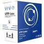 VIVO Blue 500ft Bulk Cat6, Full Copper Ethernet Cable, 23 AWG, UTP Pull Box, Cat-6 Wire, Indoor, Network Installations CABLE-V017