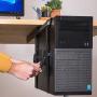 Penn Elcom Under-Desk Computer Mount, Adjustable with Slide-Out Access, 71 Inches - PC Tower Holder