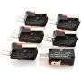 HJ Garden 6pcs AC DC Micro Switch 3 Pin Short Lever Miniature Limit Touch Switch 125V/250V 15A/7.5A 0.6A/0.3A Control Switch for Electronic Appliances V-151-1C25
