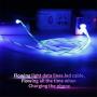 Flowing LED Magnetic Charging Cable 3 in 1 Magnetic Cable Visible LED Glowing Light 5ft Streamer Magnet USB Charger Cable Compatible with Android,Micro USB,Type C/USB C,i-Product Smartphone Tablet