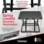 VERGO Standing Desk Converter Kit, Adjustable Height, 26'' Wide Laptop, Monitor and Computer Riser