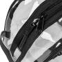 SHANY Clear Toiletry and Makeup Bag with Plastic Mesh Pocket – Medium Nontoxic Travel Organizer with Handle – Black Mesh