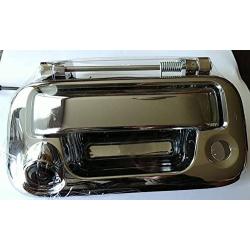 PYvideo Backup Camera with Tailgate Handle for Ford F150/F250/F350/F450 for Universal Monitors (RCA) (Color: Chrome)
