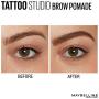 Maybelline New York Tattoostudio Brow Pomade Long Lasting, Buildable, Eyebrow Makeup, Auburn, 0.106 Ounce
