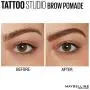 Maybelline New York Tattoostudio Brow Pomade Long Lasting, Buildable, Eyebrow Makeup, Auburn, 0.106 Ounce