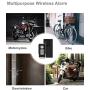 Wsdcam Wireless Vibration Alarm with Remote Control Anti-Theft Alarm Bike/Motorcycle/Vehicle Security Alarm, 110db Loud, Door and Window Alarm