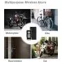 Wsdcam Wireless Vibration Alarm with Remote Control Anti-Theft Alarm Bike/Motorcycle/Vehicle Security Alarm, 110db Loud, Door and Window Alarm