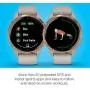 Garmin 010-02173-21 Venu, GPS Smartwatch with Bright Touchscreen Display, Features Music, Body Energy Monitoring, Animated Workouts, Pulse Ox Sensor and More, Rose Gold with Tan Band