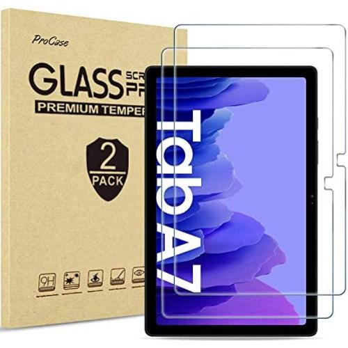[2 Pack] ProCase Galaxy Tab A7 10.4 2020 Screen Protector T500 T505 T507, Tempered Glass Screen Film Guard for 10.4 Inch Galaxy Tab A7 2020 Tablet SM-T500 SM-T505 SM-T507