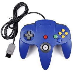 N64 Controller, iNNEXT Classic Wired N64 64-bit Gamepad Joystick for Ultra 64 Video Game Console (Blue)