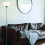 Newhouse Lighting NHFL-HE-SI Henry 71 inch Modern Standing Lamp, Torchiere Floor Bedrooms, Living Room, Office, Reading, Includes Free LED Light Bulb, Silver