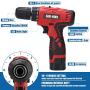 jar-owl 60-Piece Power Tool Set Cordless Drill Set with 16.8V Lithium Driver, Household Hand Tool Kit with Plastic Toolbox Storage Case, Power Tools Combo Kit with Multimeter for Home Repair