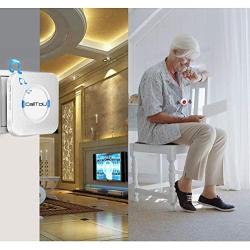 CallToU Wireless Caregiver Pager Call System 3 SOS Call Buttons/Transmitters 3 Receivers Nurse Calling Alert Patient Help System for Home/Personal Attention Pager 500+Feet Plugin Receiver Alert