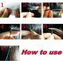 YESURPRISE 1000 Silicone Micro Link Rings 5mm Lined Beads for Hair Extensions Tool Dark Brown